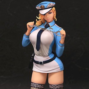 Erotic Extremely Sadistic Policewoman Akiko Ver.II Designed by Non Oda (PVC Figure)