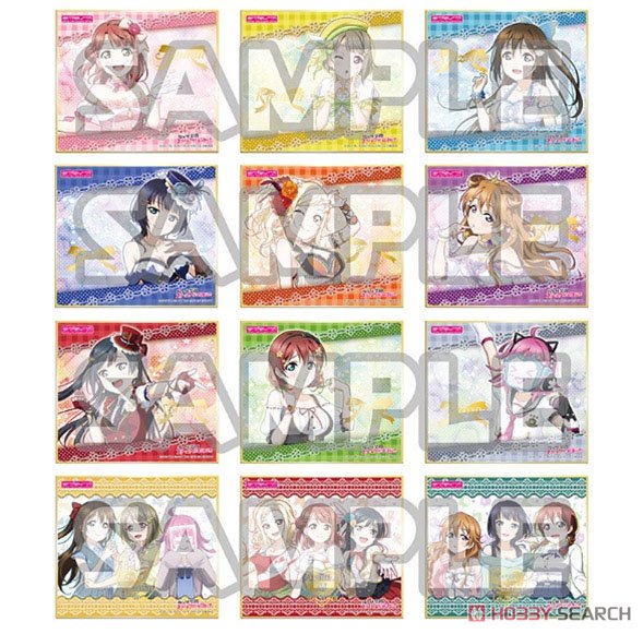 Love Live! Nijigasaki High School School Idol Club Trading Mini Colored Paper Vol.1 (Set of 12) (Anime Toy) Item picture1