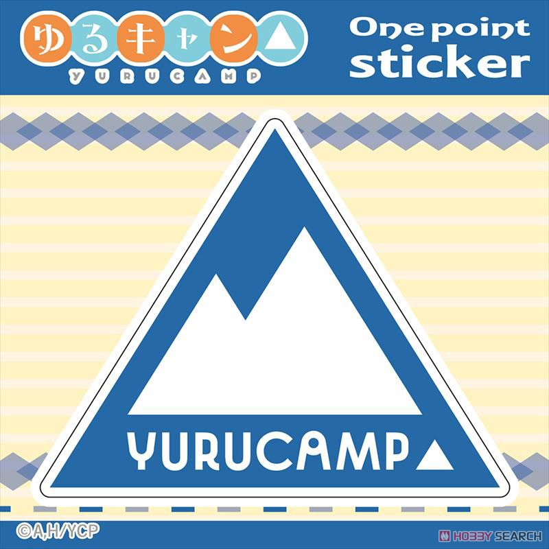 Yurucamp One Point Weatherproof Sticker [Blue] (Anime Toy) Item picture1