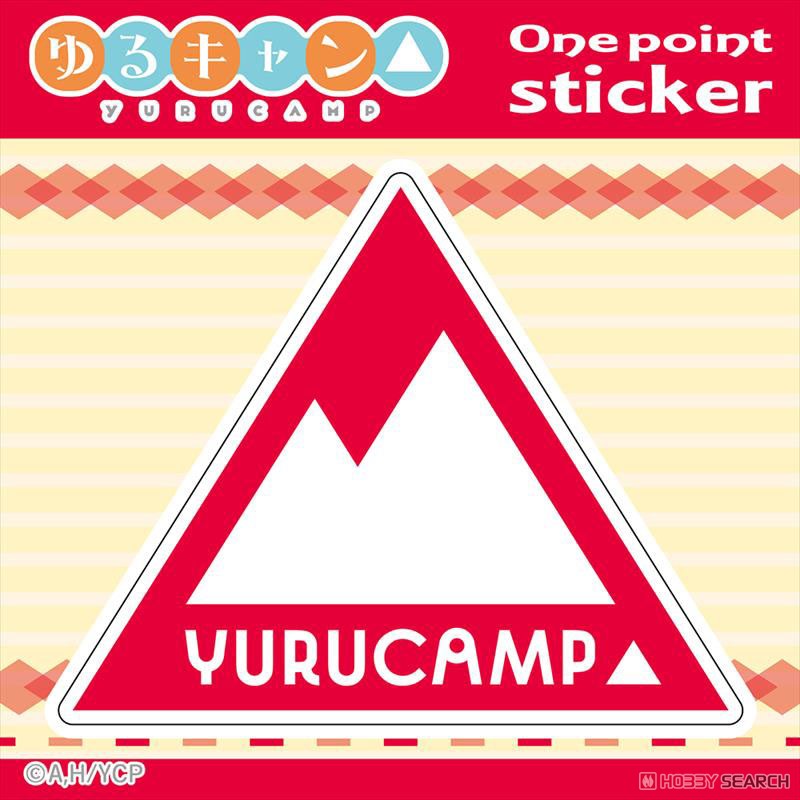 Yurucamp One Point Weatherproof Sticker [Red] (Anime Toy) Item picture1