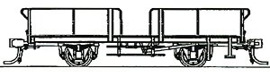 1/80(HO) Type HI500 Freight Wagon Kit (Unassembled Kit) (Model Train)