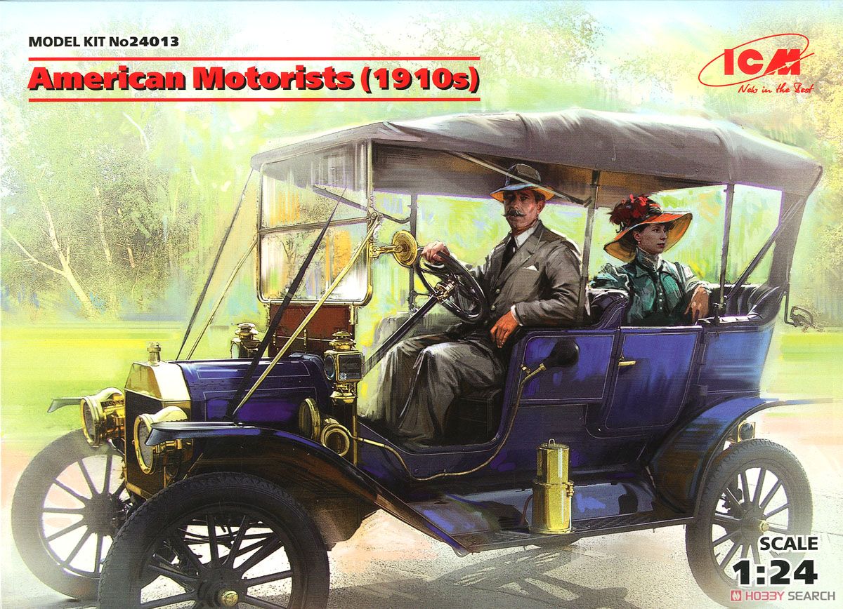 アメリカン ドライバー & 女性 (1910s) (プラモデル) パッケージ1