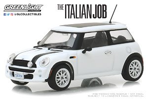 The Italian Job (2003) 『ミニミニ大作戦』 - 2003 Mini Cooper - White with Black Stripes (ミニカー)