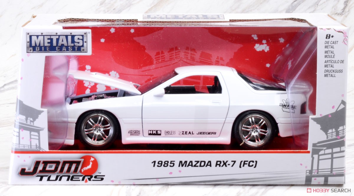 1985 Mazda RX-7 (FC) White (Diecast Car) Package1