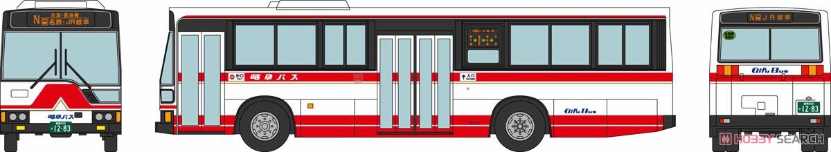 ザ・バスコレクション 岐阜バス さよなら三菱ふそう初代エアロスター MP617M (鉄道模型) その他の画像2