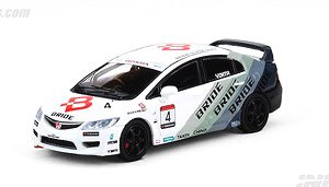 ホンダ シビック Type R FD2 `BRIDE` MUGEN POWER CUP 2012 #4 (ミニカー)