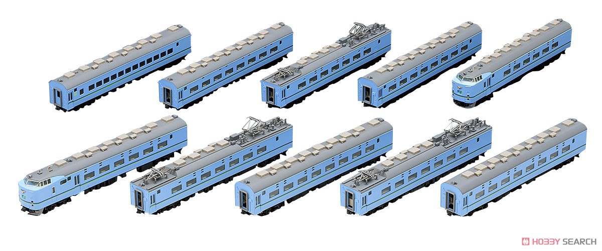 【限定品】 JR 583系特急電車 (きたぐに・JR西日本旧塗装) (10両セット) (鉄道模型) 商品画像1