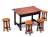 『テーブルと椅子のセット』 組み立てキット (プラモデル) 商品画像1
