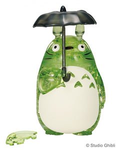 3D ジグソー クリスタルパズル トトロ グリーン (パズル、ちえのわ)