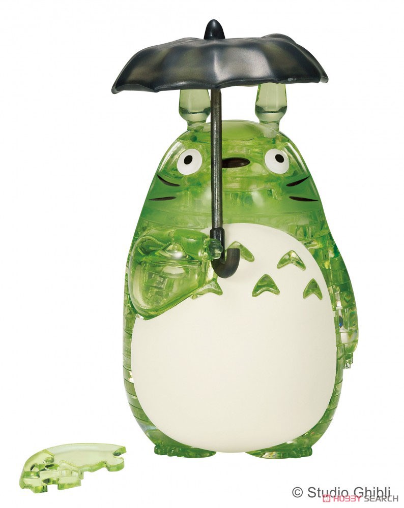 3D Jigsaw Puzzle Crystal Puzzle Totoro Green (Puzzle) Item picture1
