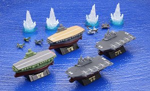 miniQ Miniature Cube 010 Phantom Aircraft Carrier, Shinano & DDH Ver. (Set of 8) (Shokugan)
