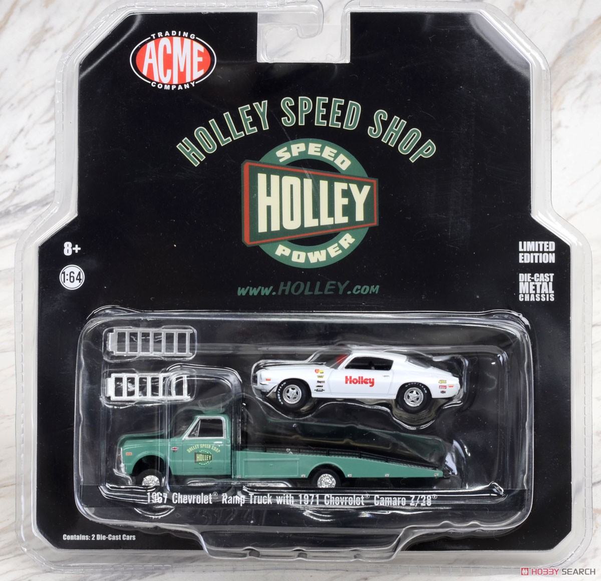 Holley Performance - 1967 Chevrolet Ramp Truck with 1971 Chevrolet Camaro (ミニカー) パッケージ1