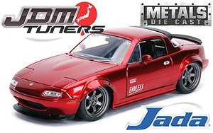 JDM Tuners 1990 Mazda Miata Red (Diecast Car)