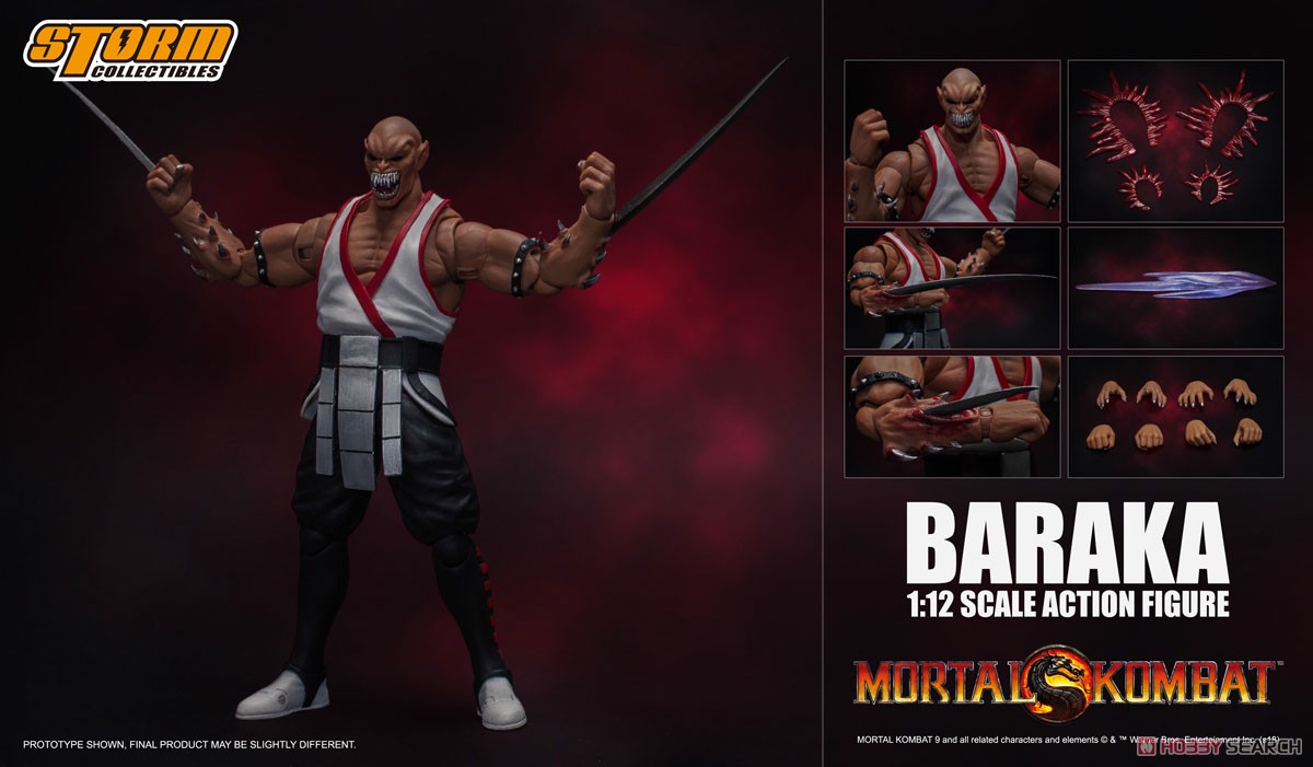 Mortal Kombat 1/12 Action Figure Baraka (Fashion Doll) 商品画像1