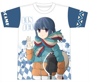 Yurucamp Full Graphic T-Shirt Rin Shima (Anime Toy)