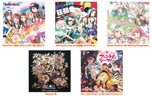 Bang Dream! Girls Band Party! CD Jacket Trading Square Can Badge Vol.1 (Set of 5) (Anime Toy)