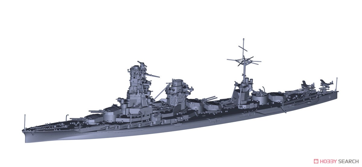 IJN Battle Ship Hyuga (1942/without 5th Gun Turrets) Special Version (w/Bottom of Ship, Base) (Plastic model) その他の画像1