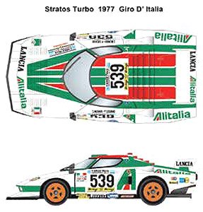 Stratos Turbo #539 Giro D` Italia 1977 (Decal)