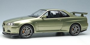 Nissan Skyline GT-R (BNR34) V-spec II Nur 2002 Millennium Jade (Diecast Car)