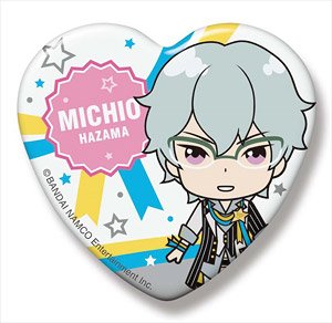 The Idolm@ster Side M Side Mini Heart Can Badge Glory Monochrome Michio Hazama (Anime Toy)