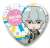 The Idolm@ster Side M Side Mini Heart Can Badge Glory Monochrome Michio Hazama (Anime Toy) Item picture1