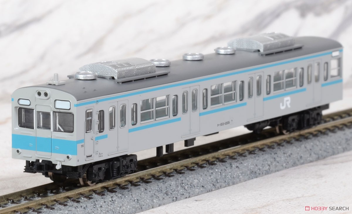 103系-1200 東西線 青帯 サハ組込編成 (基本・6両セット) (鉄道模型) 商品画像3