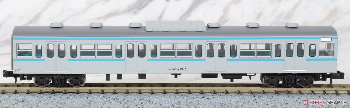 103系-1200 東西線 青帯 サハ組込編成 (基本・6両セット) (鉄道模型) 商品画像5