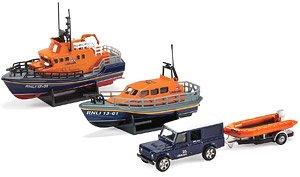 RNLI Gift Set - Shannon Lifeboat, Severn Lifeboat and Flood Rescue Team (Diecast Car)