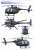 AH-6M/MH-6M Little Bird Nightstalkers w/Figure x6 (Plastic model) Color2