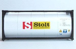 (N) 20ft Tank Container `SStolt` (4 Pieces) (Model Train)