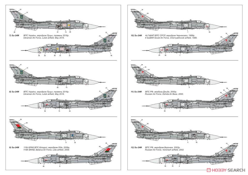 露・スホーイ Su-24M フェンサー 戦闘爆撃機 (プラモデル) 塗装2