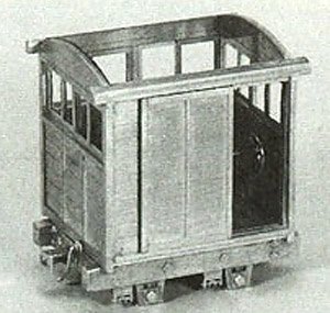 (Oナロー) (On2 1/2) 有蓋小型二軸貨車 ベースキット (組み立てキット) (鉄道模型)