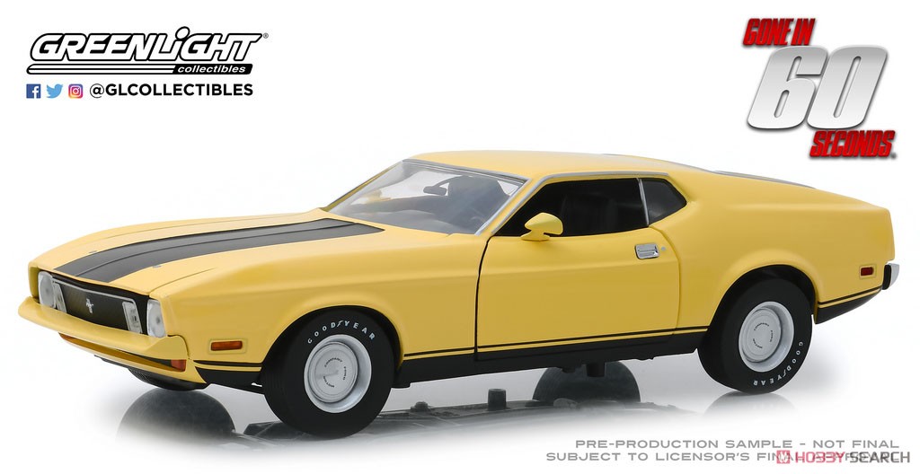 1:18 Gone in Sixty Seconds (1974) - 1973 Ford Mustang Mach 1 `Eleanor` (ミニカー) 商品画像1