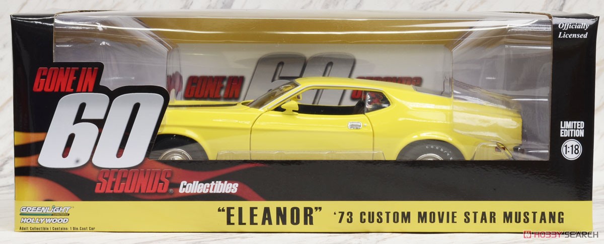 1:18 Gone in Sixty Seconds (1974) - 1973 Ford Mustang Mach 1 `Eleanor` (ミニカー) パッケージ1