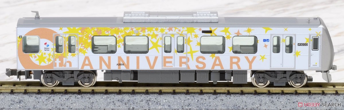 静岡鉄道 A3000形 (創立100周年記念ラッピング) 2輛編成セット (2両セット) (塗装済み完成品) (鉄道模型) 商品画像4