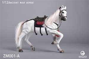 Ancient War Horse White /Run (Fashion Doll)