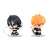 Chimi Mega Buddy Series! Bleach Ichigo Kurosaki & Rukia Kuchiki Soul Reaper Set (PVC Figure) Item picture2