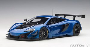 McLaren 650S GT3 (Metallic Blue) (Diecast Car)