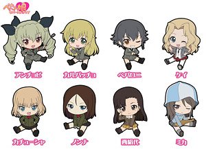 Girls und Panzer das Finale Petanko Trading Rubber Strap Vol.3 (Set of 8) (Anime Toy)