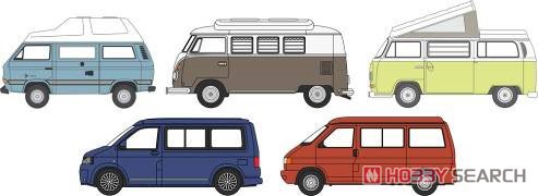 (OO) VW キャンピングカー 5台セット (VW T1/T2/T3/T4/T5) (鉄道模型) その他の画像1