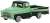 (HO) Dodge D100 Sweptside Pickup 1957 (Forest Green / Misty Green) (Model Train) Item picture1