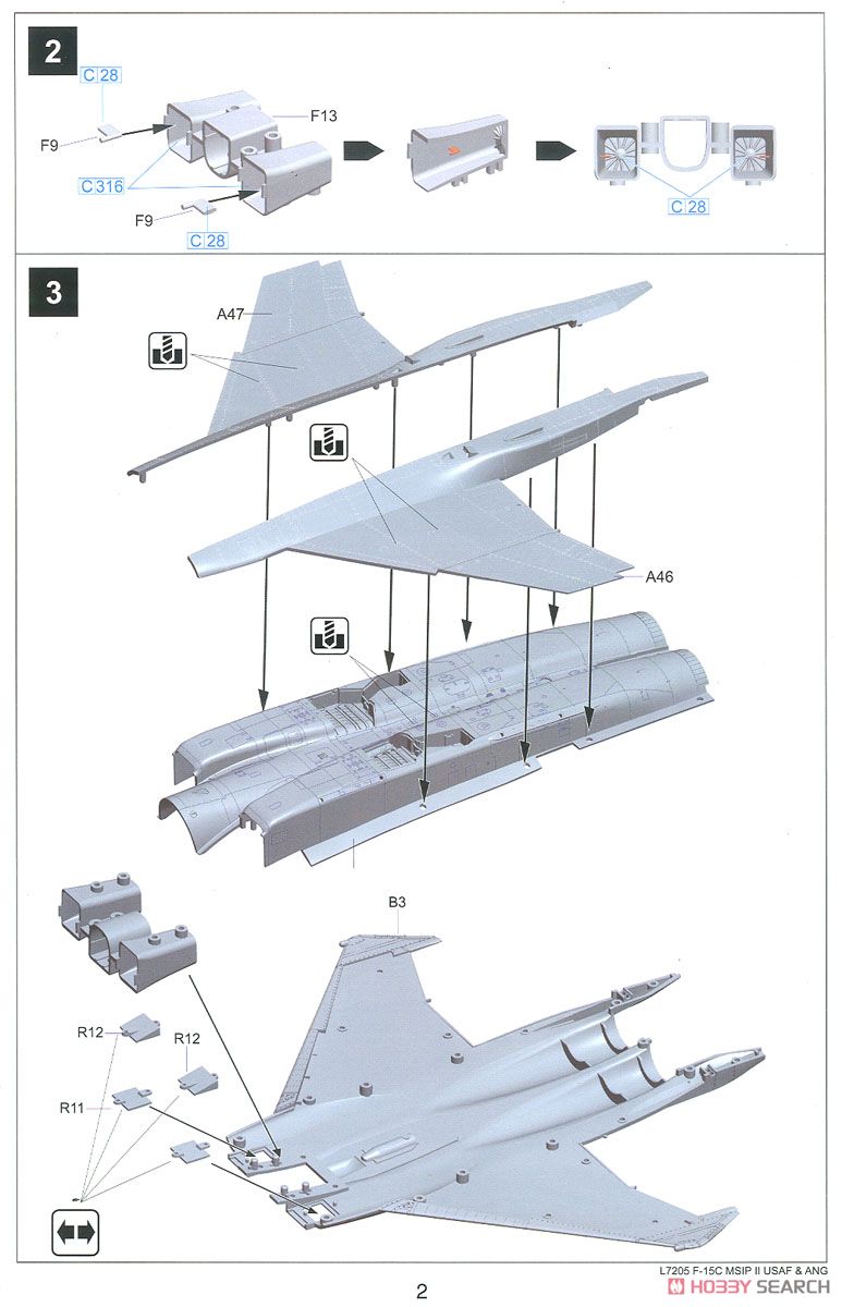 F-15C MSIPII USAF & ANG (Plastic model) Assembly guide2