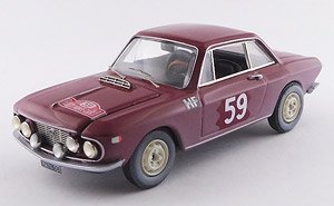 ランチア フルビア クーペ1200 HF モンテカルロラリー 1966 #59 Cella/Lombardini 5位 クラス優勝車 (ミニカー)