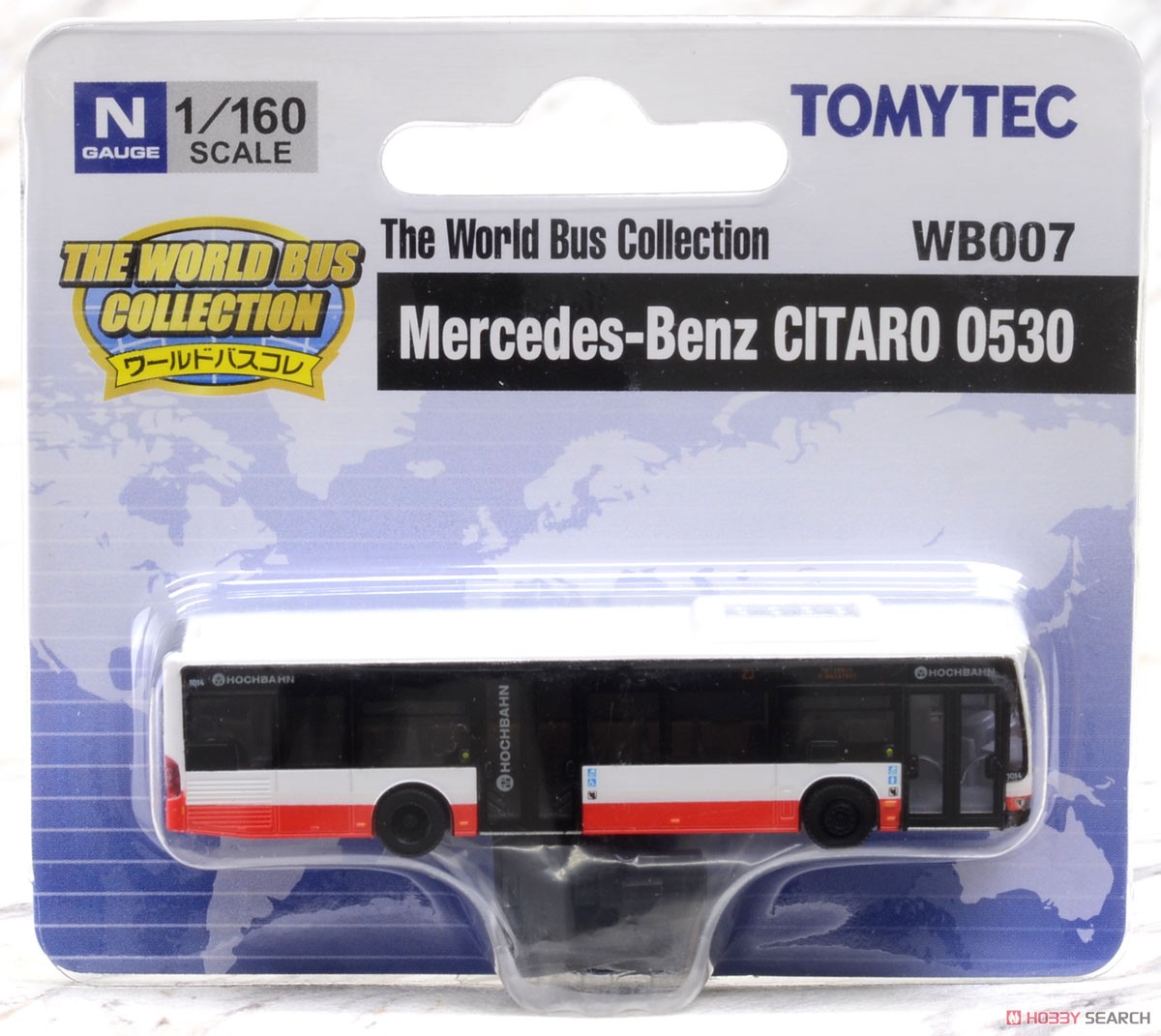 ワールドバスコレクション [WB007] メルセデスベンツ シターロ O530 HVV(ハンブルク運輸連合) (鉄道模型) パッケージ1