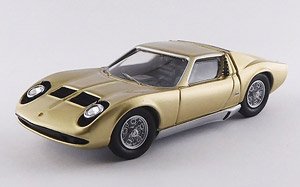 ランボルギーニ ミウラ P400S 1969 ゴールド (ミニカー)