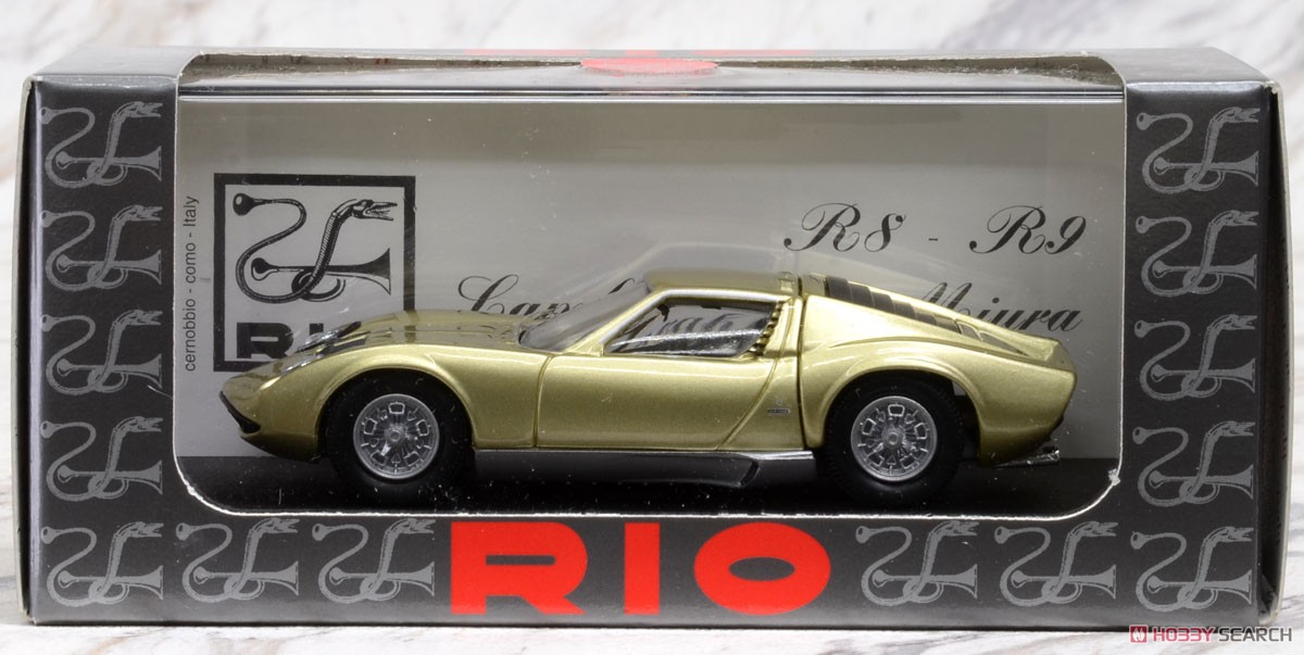 Lamborghini Miura P400S 1969 Gold (Diecast Car) Package1
