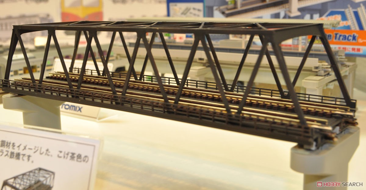 Fine Track 複線トラス鉄橋 (F) (こげ茶) (複線PC橋脚・2本付) (鉄道模型) その他の画像2