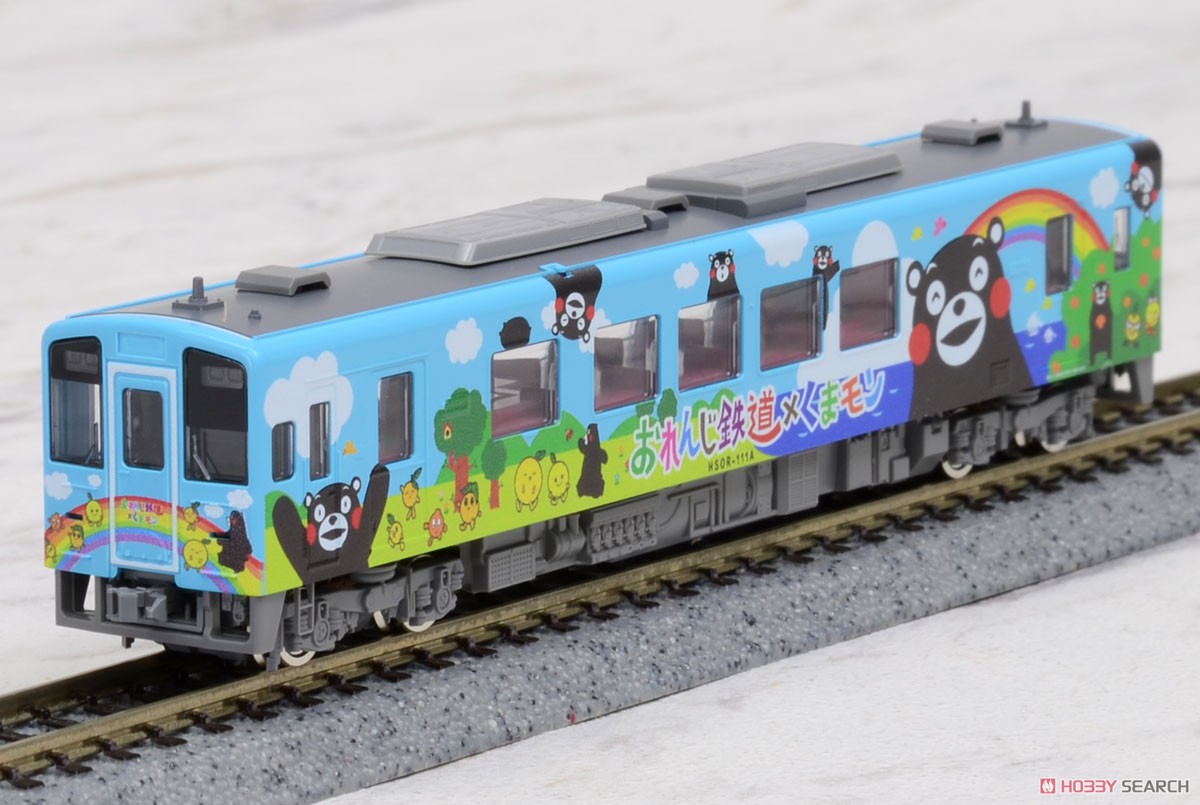 肥薩おれんじ鉄道 HSOR-100形 (くまモンラッピング1号・おれんじちゃん)セット (2両セット) (鉄道模型) 商品画像3