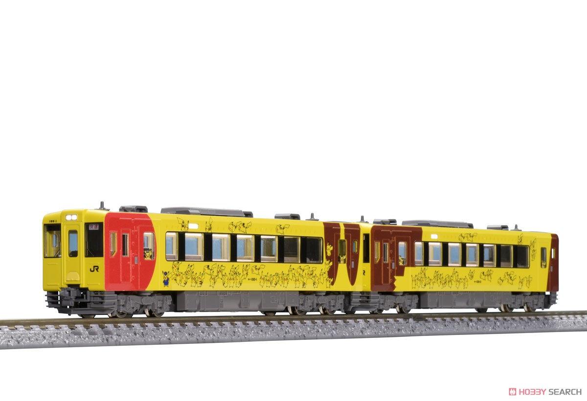 JR キハ100形 ディーゼルカー (POKEMON with YOUトレイン) セット (2両セット) (鉄道模型) 商品画像1