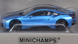 BMW I8 クーペ 2015 ブルーメタリック (ミニカー)